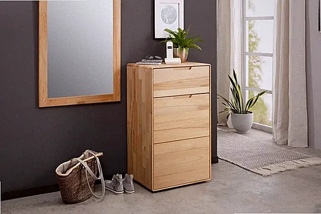 Kommode 51x91cm Massivholz Buche Kernbuche massiv NEU OVP!!!