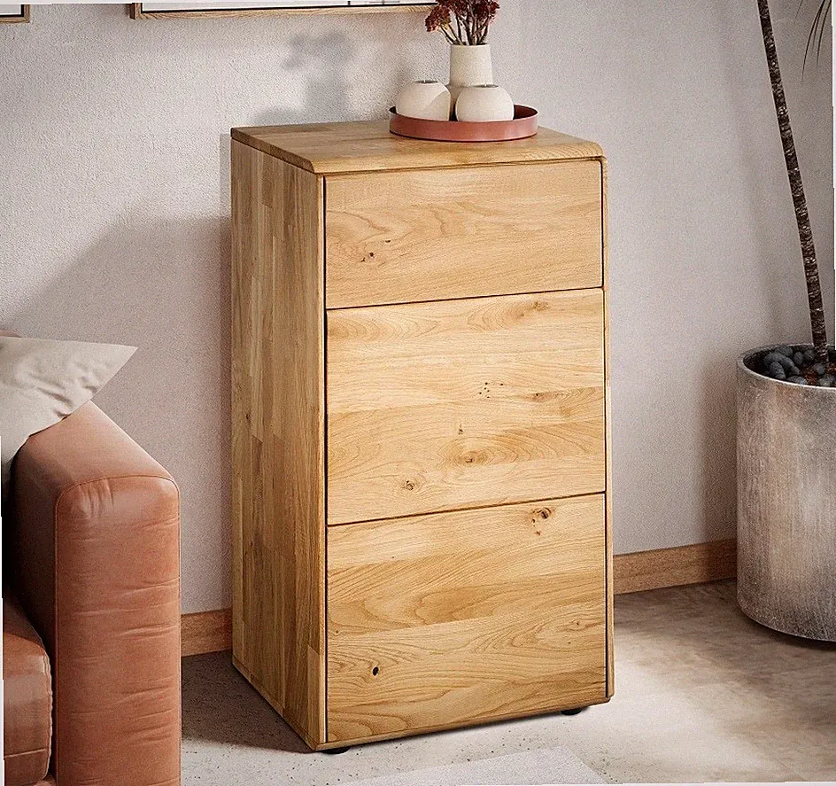 Kommode 51x91cm Massivholz Eiche geölt Wildeiche massiv NEU OVP!!!