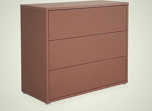 Kommode ALDA BHT 95x83x42 cm orange Sideboard Bürokommode Anrichte
