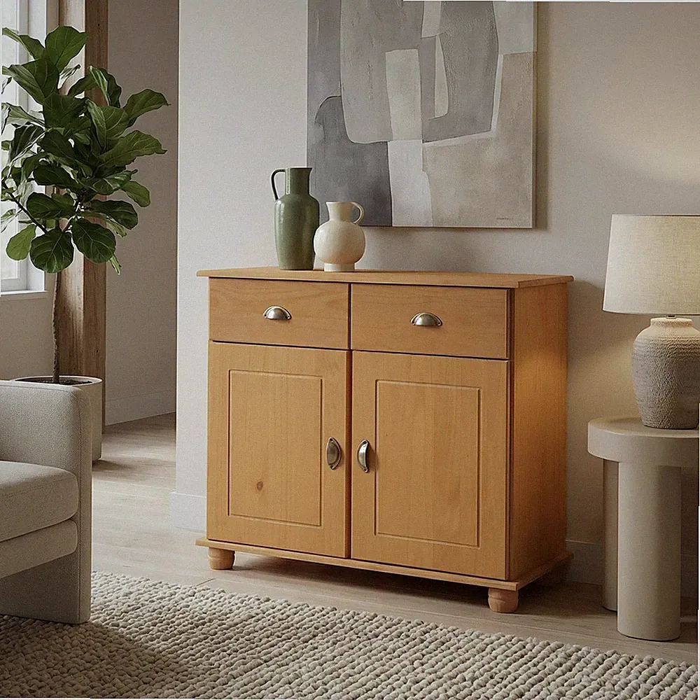Kommode Anrichte Schrank Möbel Holz Kiefer massiv 2 Türen