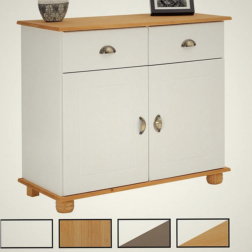 Kommode Anrichte Schrank Möbel Holz Kiefer massiv 2 Türen