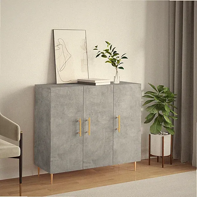 Kommode Anrichte Sideboard Standschrank Mehrzweckschrank Wohnzimmer 90x34x80cm