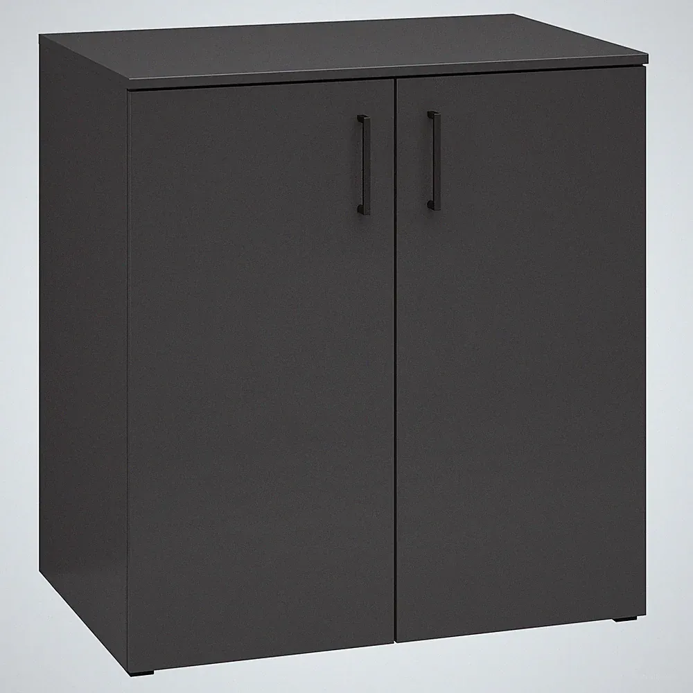 Kommode - anthrazit - 2 Türen - XL-Tiefe - 80 cm breit Sideboard Anrichte