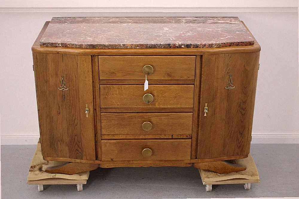 Kommode Art Deco Antik Anrichte Kredenz Frankreich um 1930 Eiche Kom543