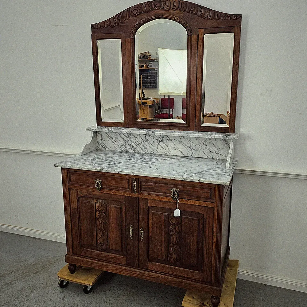 Kommode Art Deco Antik Anrichte Kredenz Frankreich um 1930 Eiche Kom572