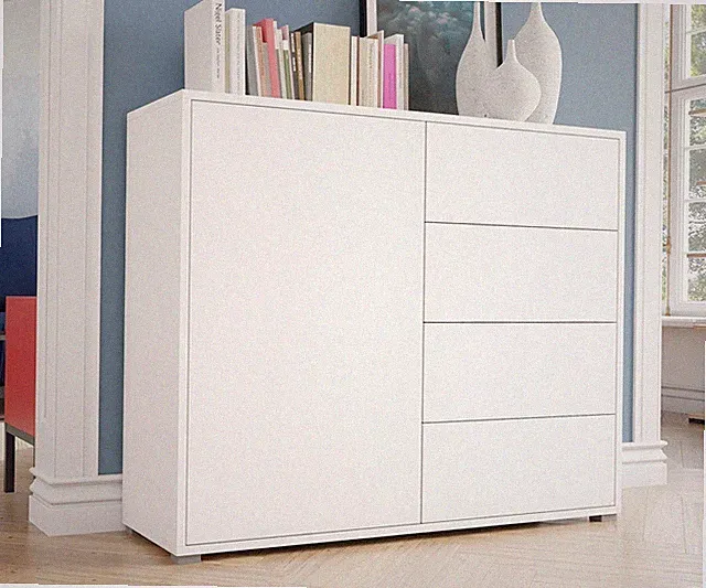 Kommode Asnertis K1D4SZ Highboard mit Schubladen Elegante Anrichte PR M24