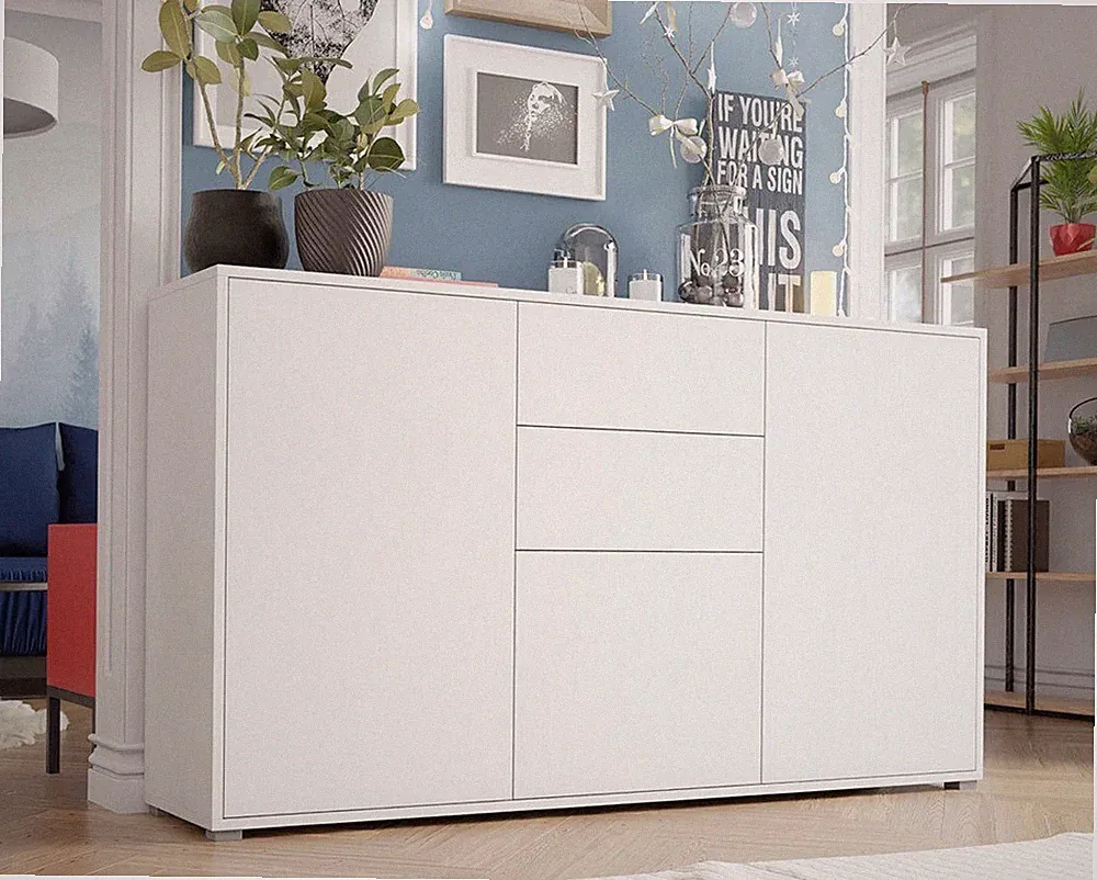 Kommode Asnertis K3D2SZ Highboard mit Schubladen Elegante Anrichte PR M24