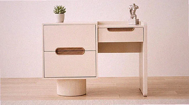 Kommode Bequem Stilvoll Beige Minimalistisch Geräumig Modern