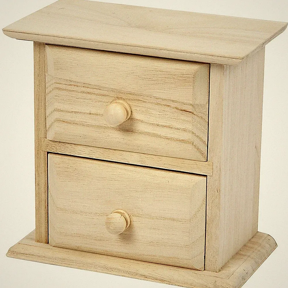 Kommode, Größe 13x7,5x13 cm, Kaiserbaum, 1 Stck.