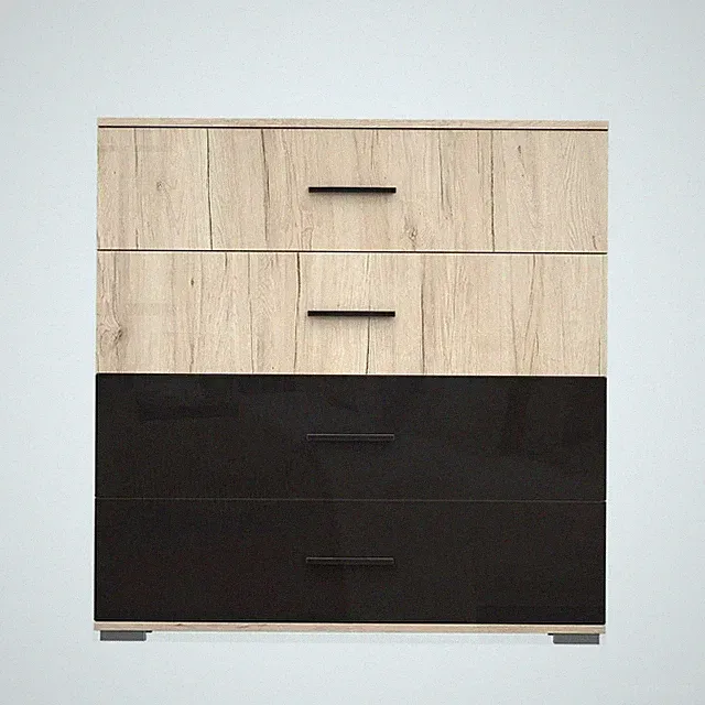 Kommode Highboard Sideboard mit Schubladen Schlafzimmer 4S BARI
