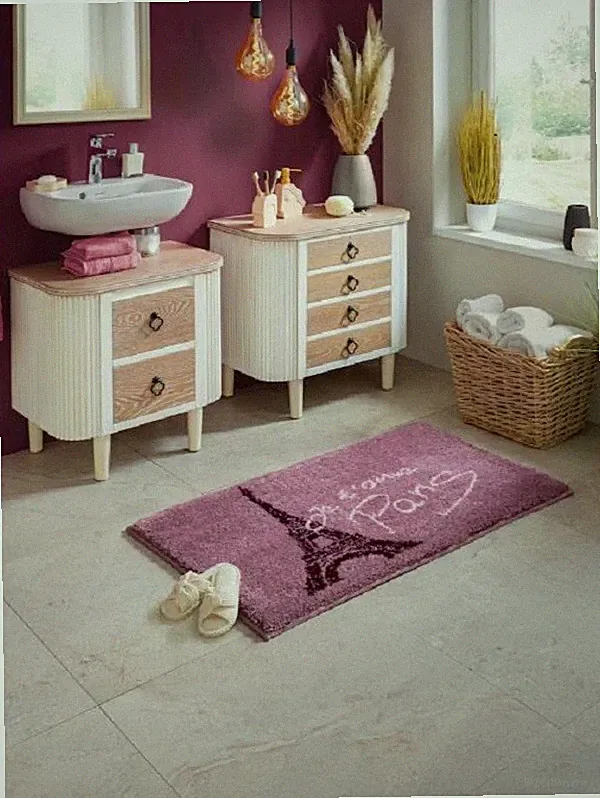 Kommode Holz weiß Natur 65x60,5x38cm Heine 4 Schubladen UVP 329 € - 16.16