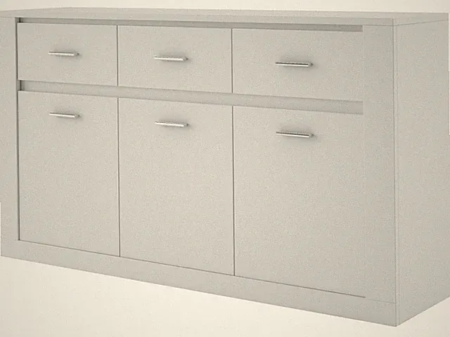 Kommode IDEA ID09 Sideboard 160 cm x 90 cm x 42 cm 3 Türen 3 Schubladen