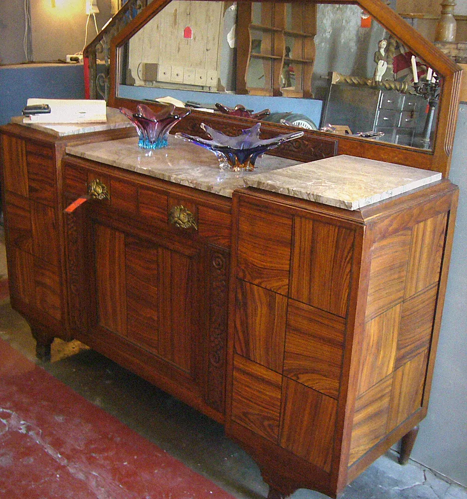 Kommode Kleinmöbel Klassizismus Anrichte Art Deco Einrichtung Schrank Spiegel