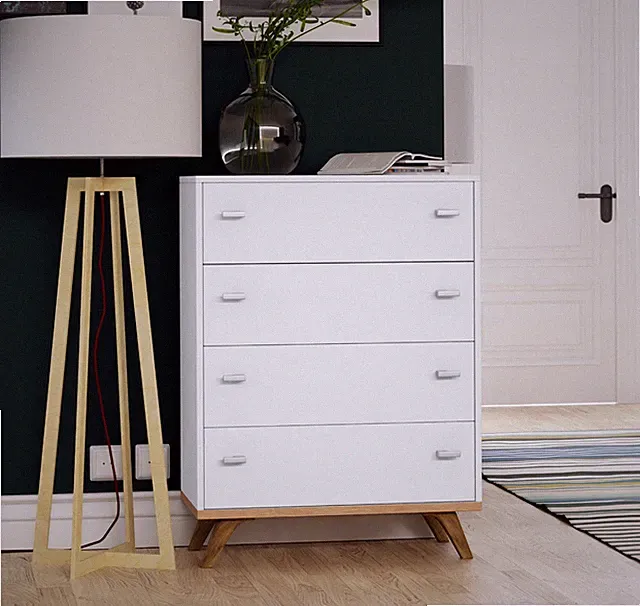Kommode Lones L-03 Stilvoll Highboard mit vier Schubladen Flur Kollektion