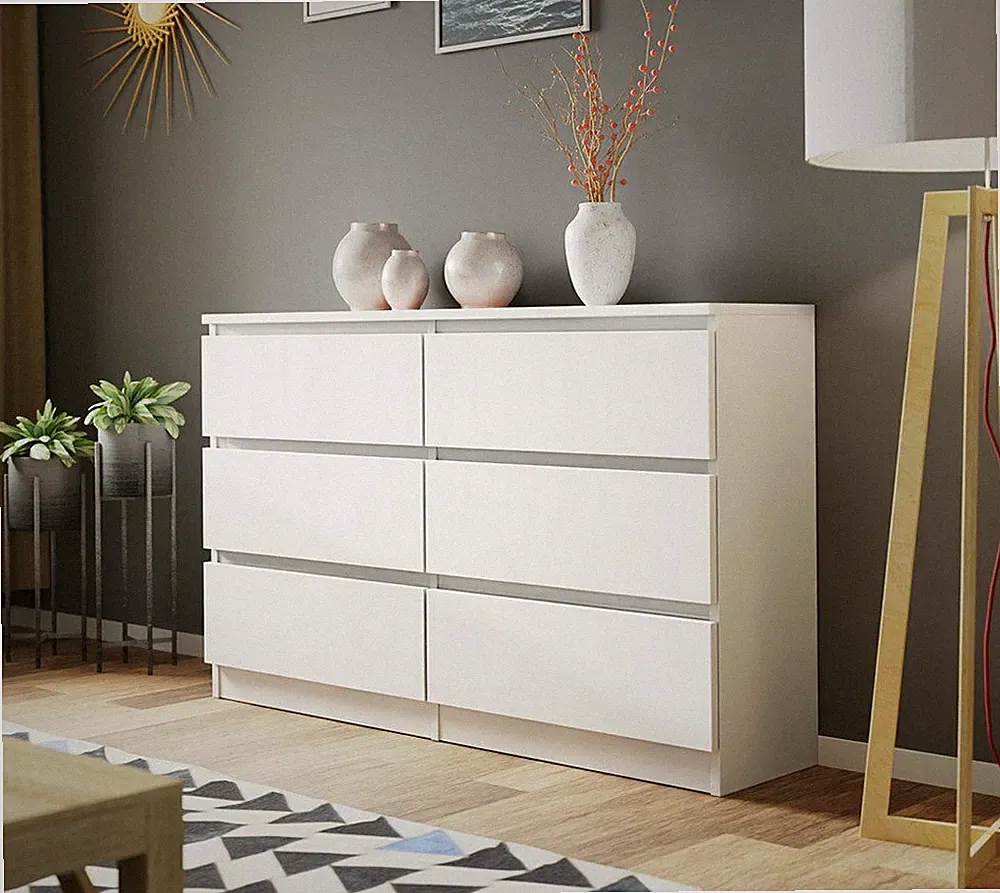 Kommode Malwa M6 120 Highboard Schrank Sideboard Kollektion 6-Schubladen PR M24
