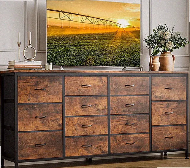 Kommode mit 14 Schubladen Sideboard Schubladenschrank Kleiderschrank TV Schrank