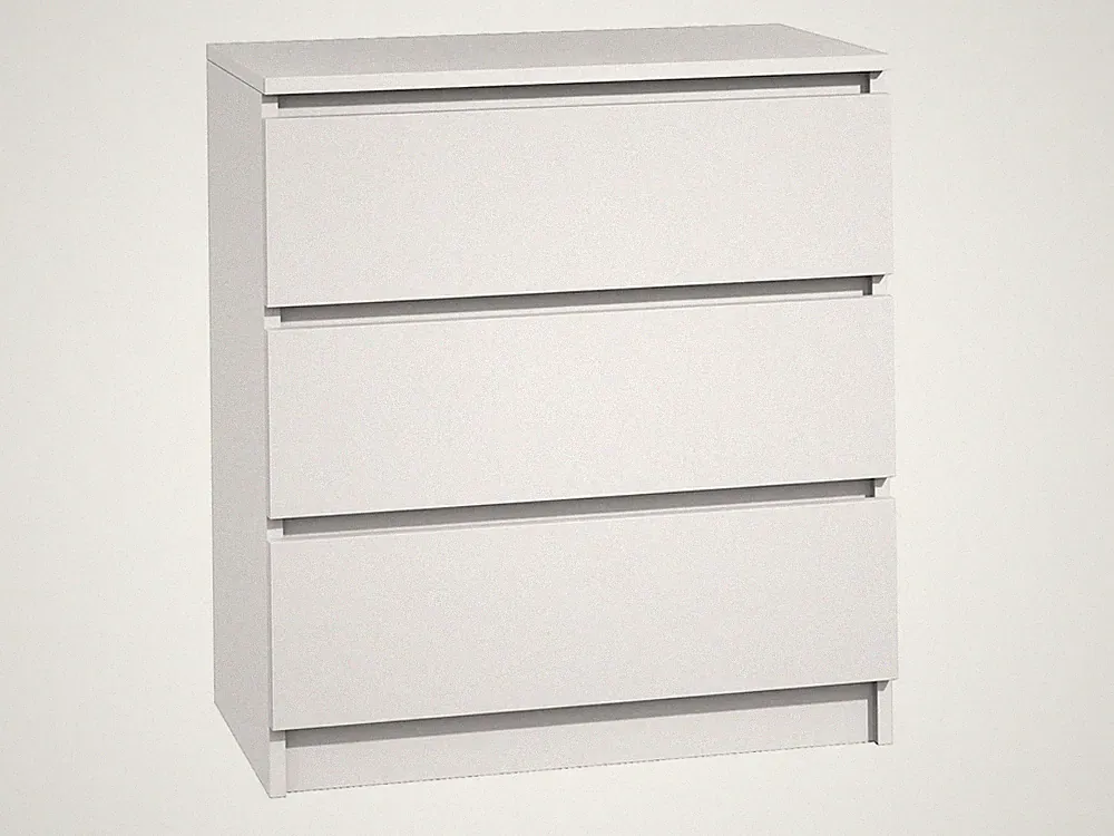 Kommode mit 3 Schubladen Sideboard weiß modern anrichte