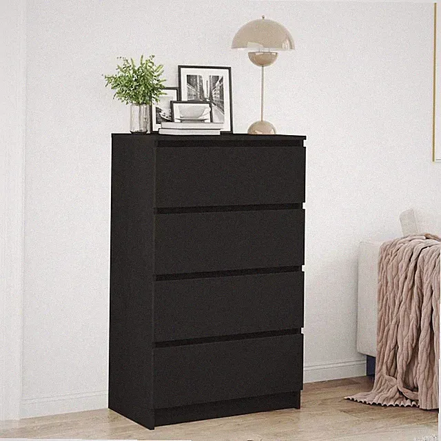Kommode mit 4 Schubladen Sideboard Modern Anrichte Spanplatte Schubladenschrank