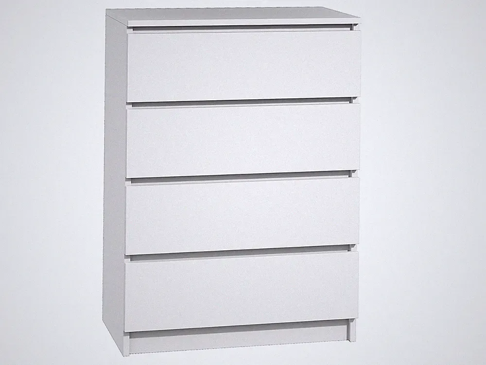 Kommode mit 4 Schubladen Sideboard weiß Anrichte holz Schrank Anrichte