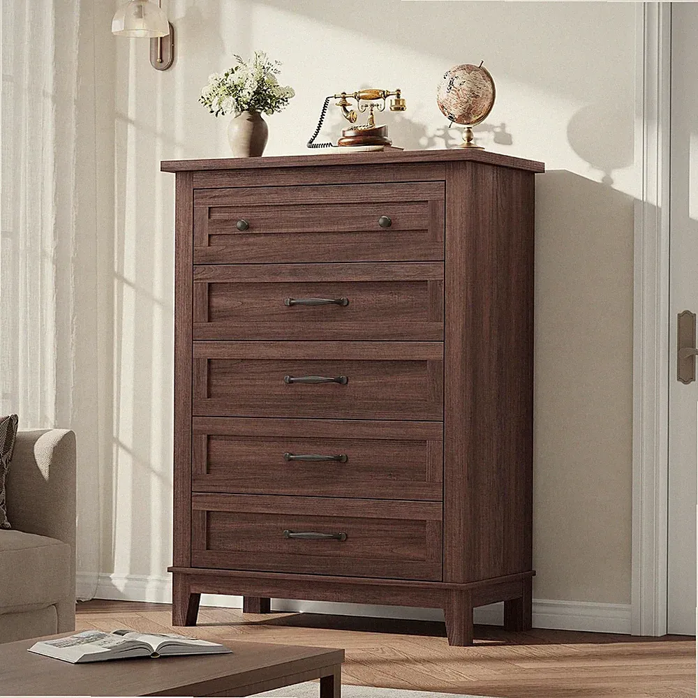 Kommode mit 5 Schubladen Schubladenschrank Schlafzimmermöbel Set Schlafzimmer