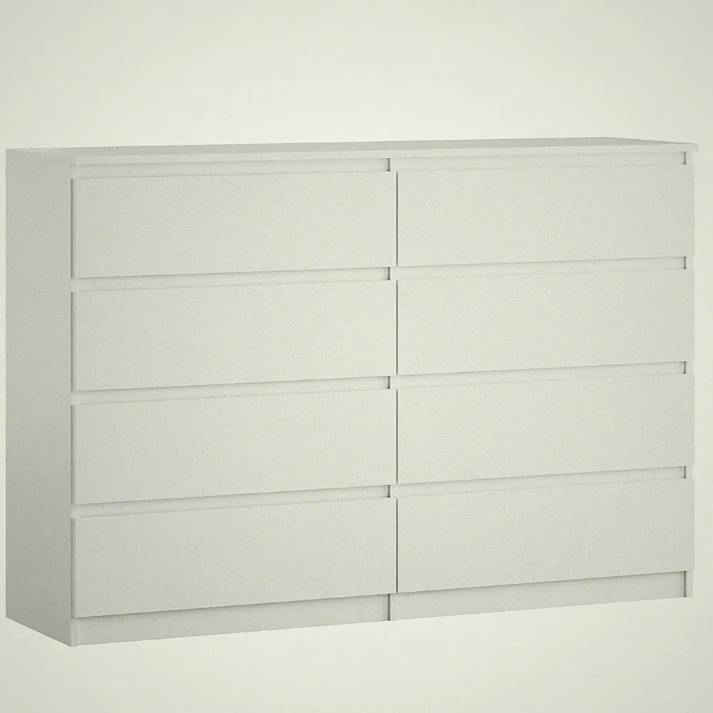 Kommode mit 8 Schubladen 140x40x97 cm | Ideal für Schlafzimmer, Wohnzimmer