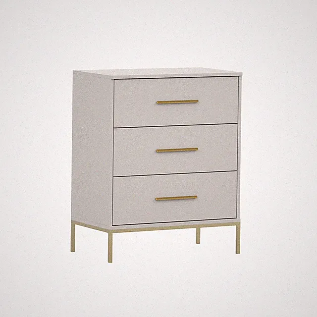 Kommode mit Schubladen, I deal für Schlafzimmer/Flur ROSA 3S 70 cm