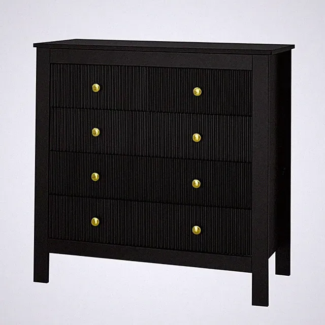 Kommode Moderne Sideboard mit 5 Schubladen, 152L, Anti-Kipp-Sicherheitsfunktion