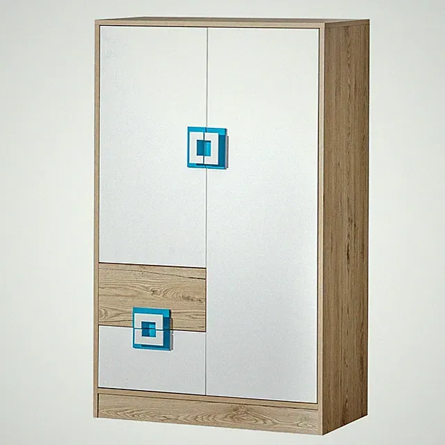 Kommode NICO 07 Schrank Hochschrank 2 Türen 2 Schubladen