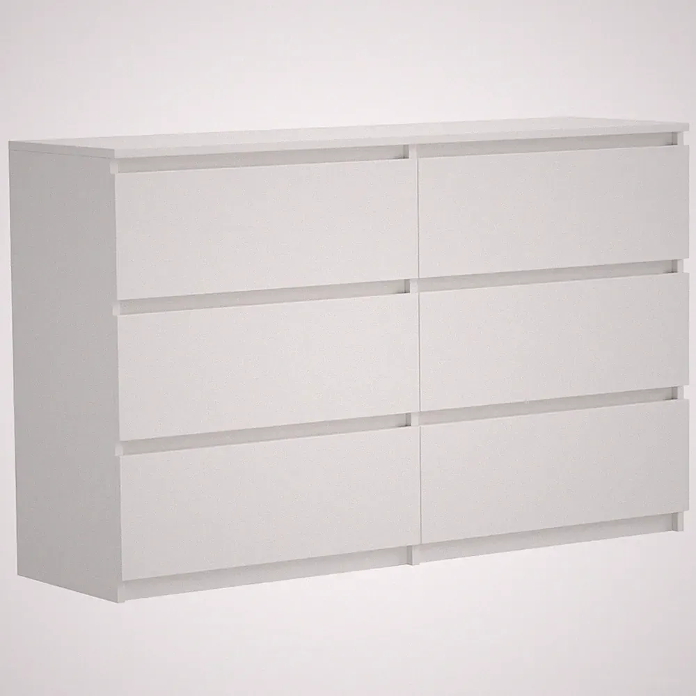 Kommode Schrank ComfortCove 6 Schubladen 100 cm breit für Schlafzimmer Wohnzimme