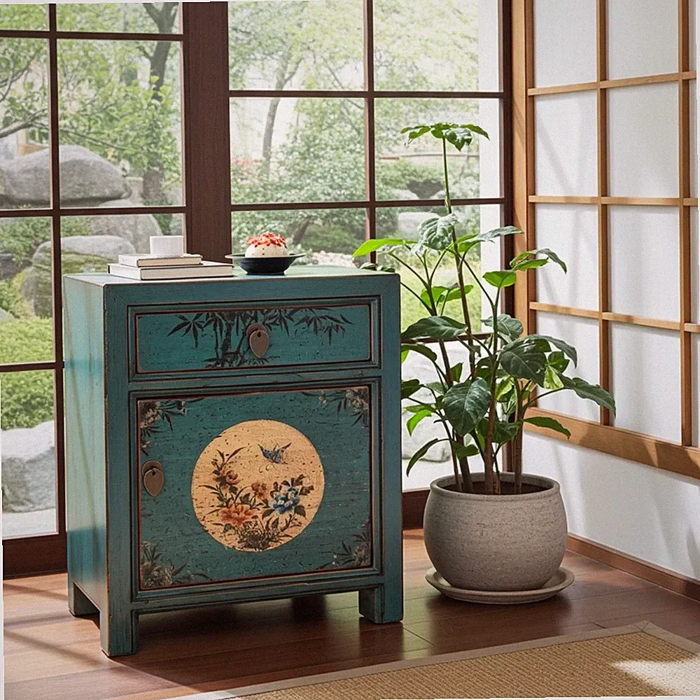 Kommode Schrank Nachttisch Asia Möbel Vintage orientalisch chinesisch asiatisch