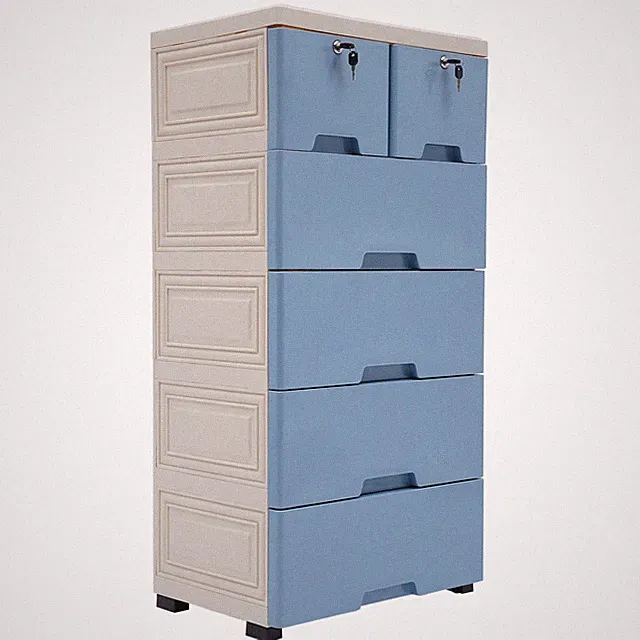 Kommode Schubladen Aufbewahrung Standschrank 6 Schubladen Mit 4 Räder Home NEU