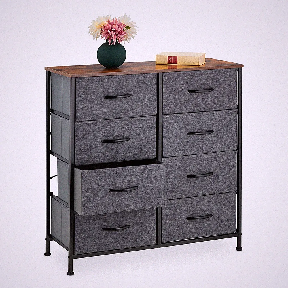Kommode Schubladenschrank Flurschrank Beistellkommode 8 Schubladen 10 kg