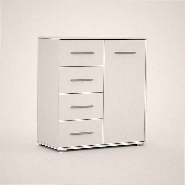 Kommode Schubladkasten Schubladen Flur Diele FRIDA MINI 01 1D4S