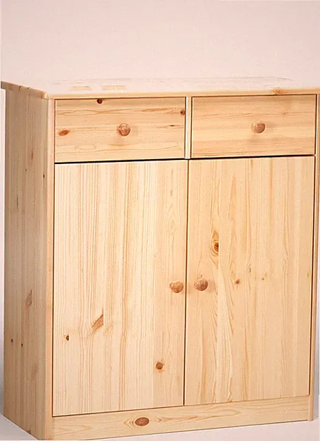 Kommode Sideboard Anrichte Kiefer massiv Türen Holz Möbel Ordnungshelfer