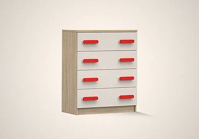 Kommode Sideboard Highboard Kinderzimmer Jugendzimmer JONAS III 02 80 cm