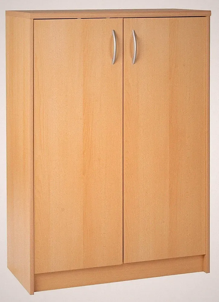 Kommode Sideboard Highboard Schrank Anrichte Mehrzweckschrank mit 2 Türen Buche