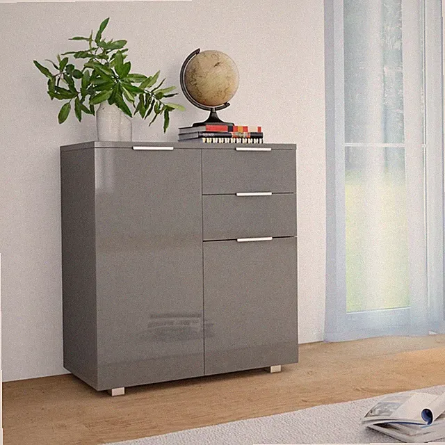 Kommode Sideboard Hochglanz Schrank Anrichten Lagerschrank mit Schublade
