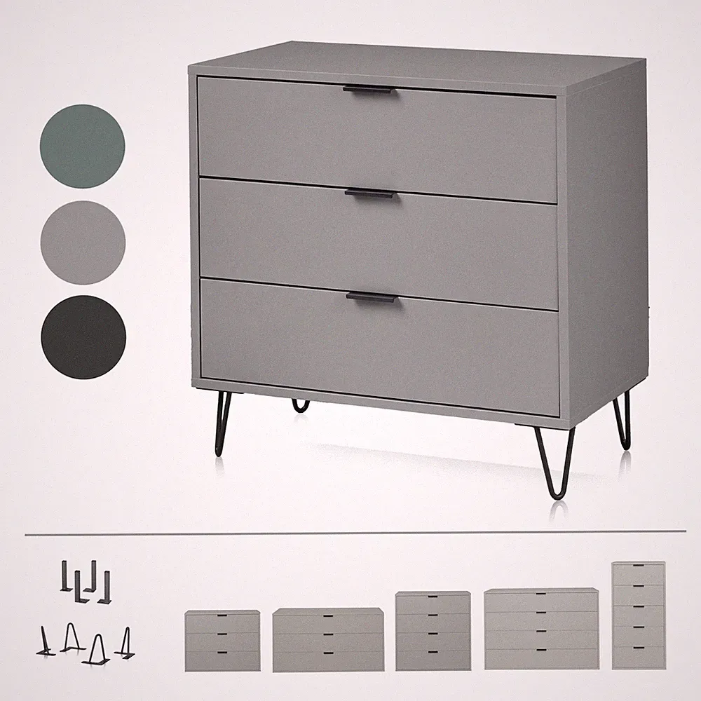 Kommode Sideboard Schubladenkasten mit 3-5 Schubladen modern verschieden Größen