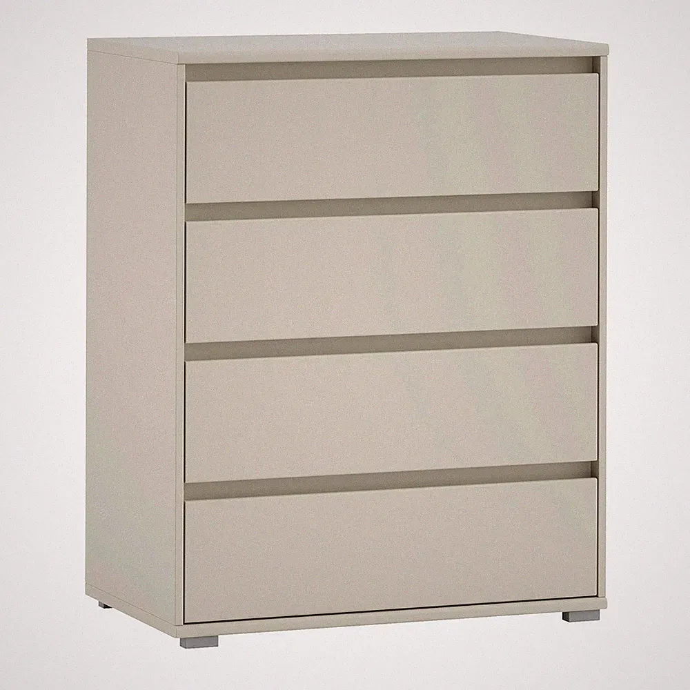 Kommode Sideboard Schubladenkommode 4 Schubladen Cashmerebraun 80 x 103 cm