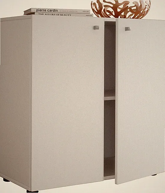 Kommode Sideboard Vandol 1 Drehtüren H. 75 x B. 70 x T. 36 cm - VCM