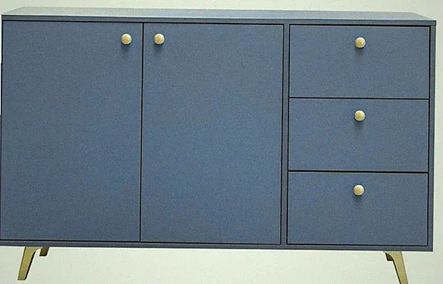 Kommode SIENA Sideboard 138x86x41 cm 2 Türen 3 Schubladen