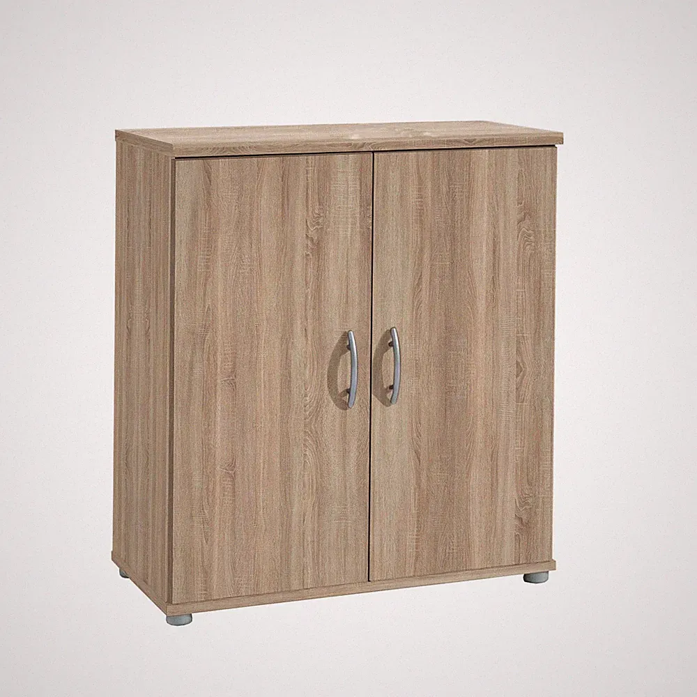 Kommode - Sonoma Eiche - 2 Türen - 60 cm Sideboard Anrichte Beistellschrank