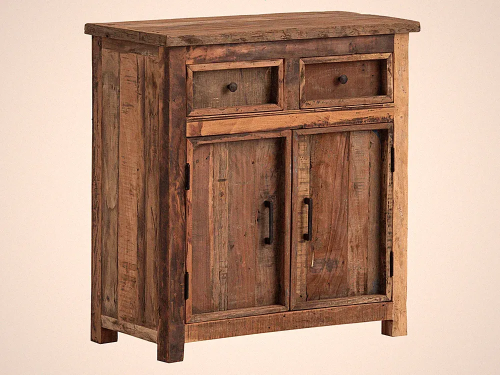 Kommode Sumatra Altholz rustikal Küche Flur Esszimmer Sideboard Landhaus Chalet