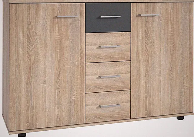 Kommode Taiga Sideboard 130x41x83cm Farbe wählbar 4 Schubladen