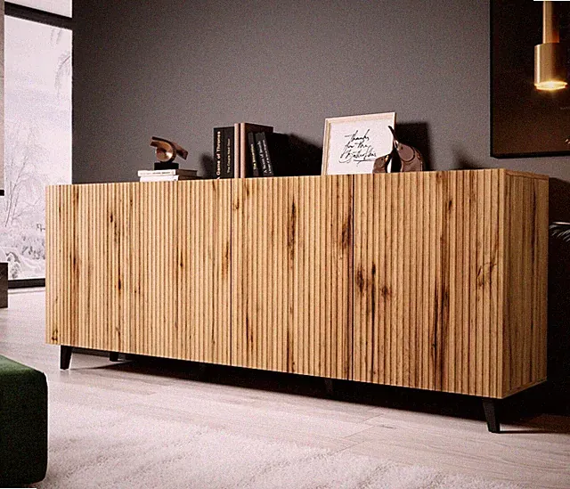 Kommode Vamos 200 Highboard Sideboard Modern Kollektion Stilvoll Wohnzimmer M24