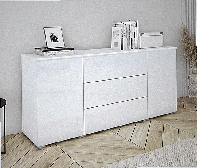 Kommode Vavite 150 Sideboard mit Schubladen und Beleuchtung Modern Wohnzimmer