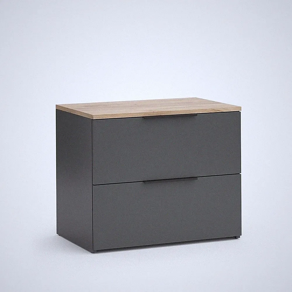 Kommode Vicco Wido 60 x 50 cm mit 2 Schubladen