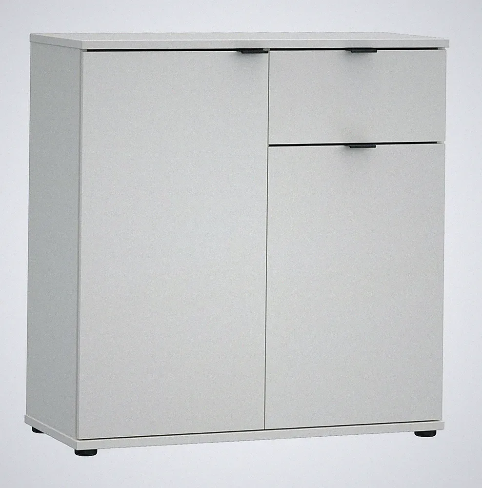 Kommode Wohnzimmerschrank Sideboard 2 Türen 1 Schublade Sandfarben 80 x 82 cm