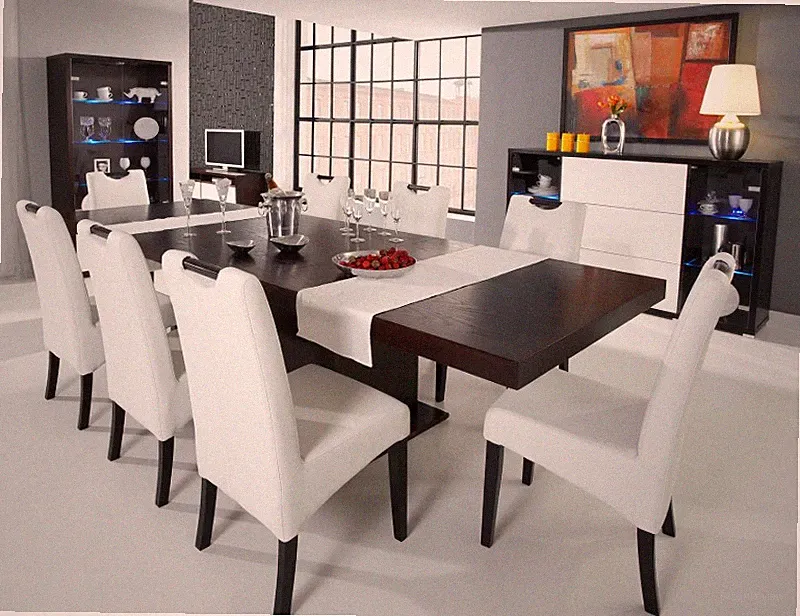 Komplett Set Esstisch + 6 Stühle Esszimmer Set Ess Gruppe Holz Tisch Tische Neu