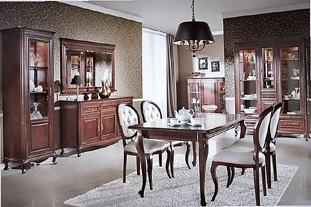 Komplett Wohnzimmer Esszimmer 9 tlg Set Verona Wohngruppe Essgruppe ItalienNeu